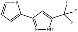 5-(thiophen-2-yl)-3-(trifluoroMethyl)-1H-pyrazole Struktur