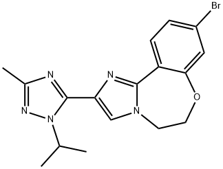 9-ブロモ-2-(1-イソプロピル-3-メチル-1H-1,2,4-トリアゾール-5-イル)-5,6-ジヒドロベンゾ[F]イミダゾ[1,2-D][1,4]オキソアゼピン