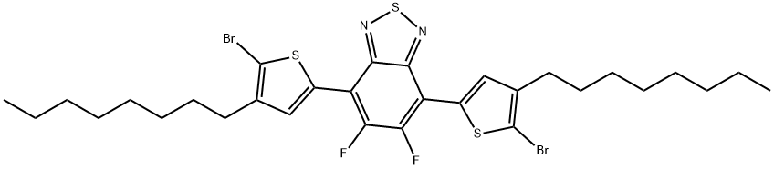 4,7-Bis(5-broMo-4-octylthiophen-2-yl)-5,6-difluorobenzo[c][1,2,5] thiadiazole Struktur