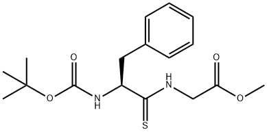 Glycine, N-[(1,1-diMethylethoxy)carbonyl]thio-L-phenylalanyl-, Methyl ester Struktur