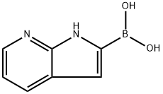 1H-pyrrolo[2,3-b]pyridin-2-ylboronic acid Struktur