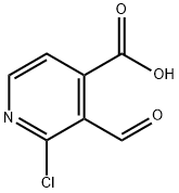 2-Chloro-3-forMylisonicotinic acid Struktur