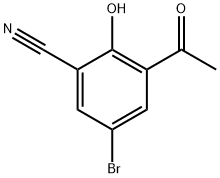 3-Acetyl-5-broMo-2-hydroxybenzonitrile Struktur