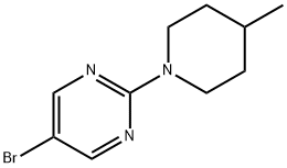 5-broMo-2-(4-Methylpiperidin-1-yl)pyriMidine Struktur