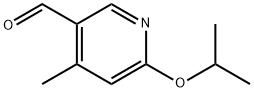 6-isopropoxy-4-Methylnicotinaldehyde Struktur