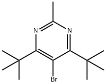 5-BroMo-4,6-di-tert-Butyl-2-MethylpyriMidine Struktur