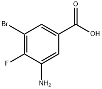 3-AMino-5-broMo-4-fluorobenzoic acid Struktur