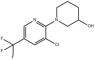 3'-Chloro-5'-trifluoroMethyl-3,4,5,6-tetrahydro-2H-[1,2']bipyridinyl-3-ol Struktur