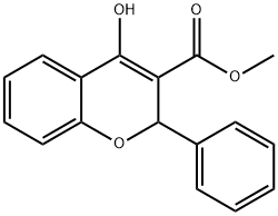 Methyl 4-hydroxy-2-phenyl-2H-chroMene-3-carboxylate Struktur