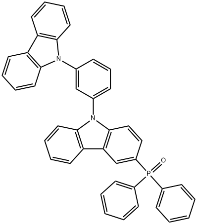 [9-[3-(9H-Carbazol-9-yl)phenyl]-9H-carbazol-3-yl]diphenylphosphine oxide Struktur