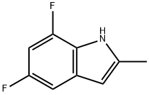 5,7-Difluoro-2-Methyl-indole Struktur