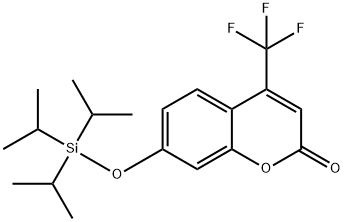 4-(trifluoroMethyl)-7-(triisopropylsilyloxy)-2H-chroMen-2-one Struktur