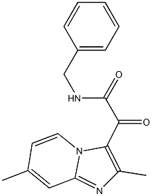 N-benzyl-2-(2,7-diMethyliMidazo[1,2-a]pyridin-3-yl)-2-oxoacetaMide Struktur