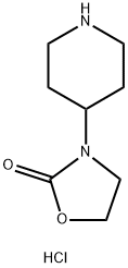 3-(4-Piperidinyl)-2-oxazolidinone HCl Struktur