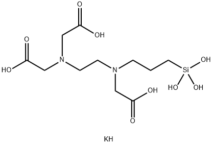 N-(TRIMETHOXYSILYLPROPYL)ETHYLENEDIAMINETRIACETATE, TRIPOTASSIUM SALT, 30% in water Struktur