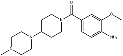 (4-aMino-3-Methoxyphenyl)(4-(4-Methylpiperazin-1-yl)piperidin-1-yl)Methanone Struktur