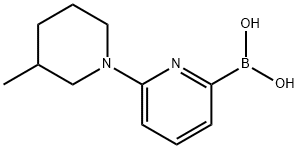 6-(3-METHYLPIPERIDIN-1-YL)PYRIDINE-2-BORONIC ACID Struktur