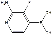 2-AMino-3-fluoropyridine-4-boronic acid Struktur