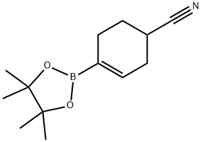 4-(4,4,5,5-TetraMethyl-1,3,2-dioxaborolan-2-yl)cyclohex-3-ene-1-carbonitrile Struktur