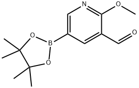 5-ForMyl-6-Methoxypyridine-3-boronic acid pinacol ester Struktur