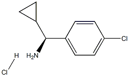 (S)-(4-CHLOROPHENYL)(CYCLOPROPYL)METHANAMINE HYDROCHLORIDE Struktur