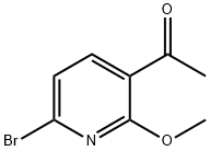 1-(6-BroMo-2-Methoxypyridin-3-yl)ethanone Struktur