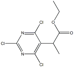 ethyl 2-(2,4,6-trichloropyriMidin-5-yl)propanoate Struktur