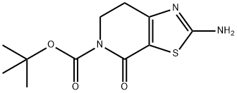 2-AMino-4-oxo-6,7-dihydro-4H-thiazolo[5,4-c]pyridine-5-carboxylic acid tert-butyl ester Struktur