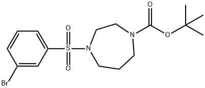 4-Boc-1-[(3-Bromobenzene)sulfonyl]homopiperazine Struktur