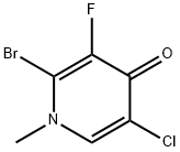 2-Bromo-5-chloro-3-fluoro-1-methylpyridin-4(1H)-one Struktur