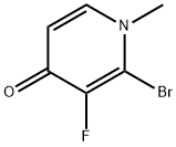 2-Bromo-3-fluoro-1-methylpyridin-4(1H)-one Struktur