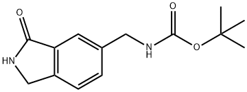 tert-butyl ((3-oxoisoindolin-5-yl)Methyl)carbaMate Struktur