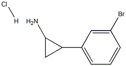 2-(3-bromophenyl)cyclopropanamine HCl Struktur