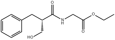 Glycine, N-[(2S)-2-(hydroxyMethyl)-1-oxo-3-phenylpropyl]-, ethyl ester Struktur