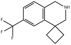 6'-(trifluoroMethyl)-2',3'-dihydro-1'H-spiro[cyclobutane-1,4'-isoquinoline] Struktur