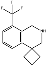 8'-(trifluoroMethyl)-2',3'-dihydro-1'H-spiro[cyclobutane-1,4'-isoquinoline] Struktur