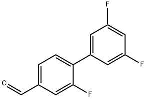 2,3',5'-Trifluoro-[1,1'-biphenyl]-4-carbaldehyde Struktur