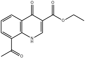 8-Acetyl-4-oxo-1,4-dihydro-quinoline-3-carboxylic acid ethyl ester|