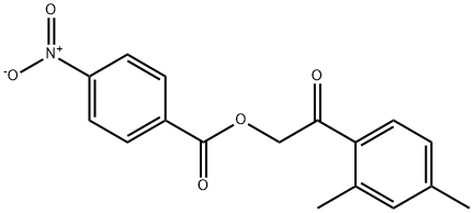 2-(2,4-diMethylphenyl)-2-oxoethyl 4-nitrobenzoate Struktur