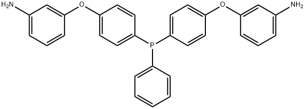 Bis[4-(3-aminophenoxy)phenyl] phenylphosphine oxide Struktur