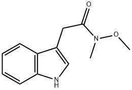 2-(1H-indol-3-yl)-N-Methoxy-N-MethylacetaMide Struktur