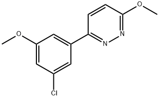 3-(3-chloro-5-methoxyphenyl)-6-methoxypyridazine Struktur