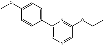 2-ethoxy-6-(4-methoxyphenyl)pyrazine Struktur