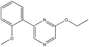 2-ethoxy-6-(2-methoxyphenyl)pyrazine Struktur