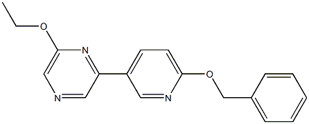 2-(6-(benzyloxy)pyridin-3-yl)-6-ethoxypyrazine Struktur