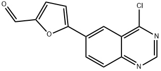 5-(4-Chloroquinazolin-6-yl)furan-2-carbaldehyde Struktur