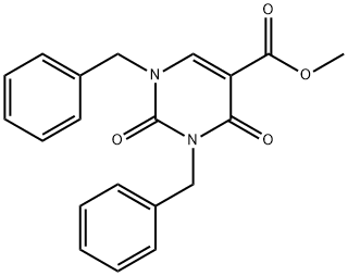 Methyl 1,3-dibenzyl-2,4-dioxo-1,2,3,4-tetrahydropyriMidine-5-carboxylate Struktur