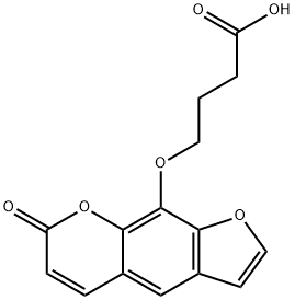 (4-Psoralen-8-yloxy)butanic acid Struktur