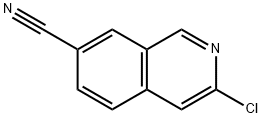 3-Chloroisoquinoline-7-carbonitrile Struktur