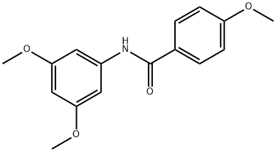 N-(3,5-Dimethoxyphenyl)-4-methoxybenzamide Struktur